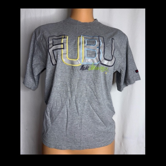 FUBU Gray Short Sleeve Tee - Picture 1 of 4